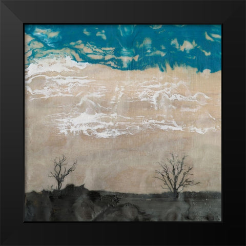 Two Trees I Black Modern Wood Framed Art Print by Ludwig, Alicia