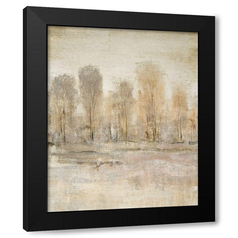 Peaceful Forest II Black Modern Wood Framed Art Print with Double Matting by OToole, Tim