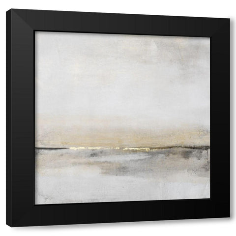 Horizontal Flow I Black Modern Wood Framed Art Print with Double Matting by OToole, Tim