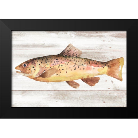 Spotted Trout I Black Modern Wood Framed Art Print by Warren, Annie