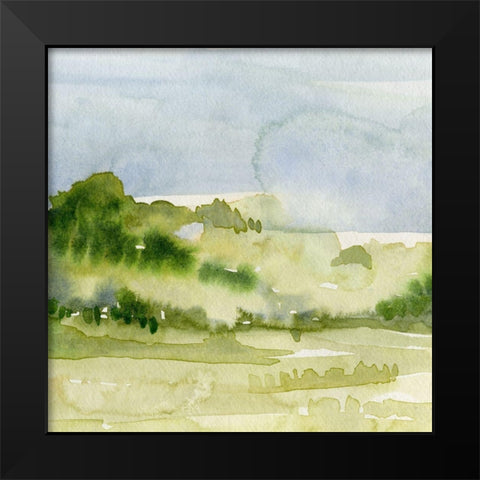 Tempered Horizon II Black Modern Wood Framed Art Print by Caroline, Emma