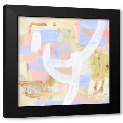 Champagne Blush IV Black Modern Wood Framed Art Print with Double Matting by Wang, Melissa
