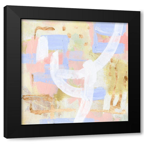 Champagne Blush IV Black Modern Wood Framed Art Print by Wang, Melissa