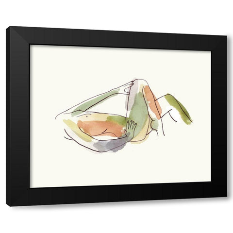 Nude III Black Modern Wood Framed Art Print by Wang, Melissa