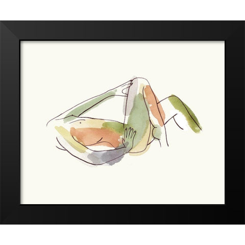 Nude III Black Modern Wood Framed Art Print by Wang, Melissa