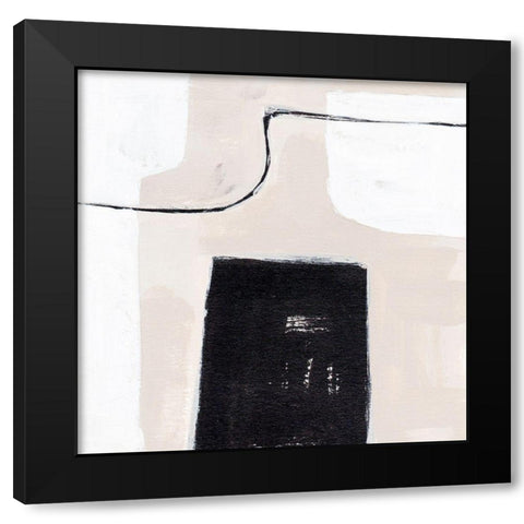 Beach Bricks IV Black Modern Wood Framed Art Print with Double Matting by Wang, Melissa