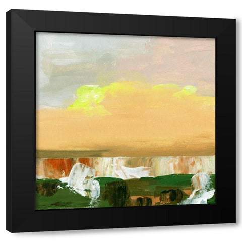 Wetland Sunrise I Black Modern Wood Framed Art Print with Double Matting by Wang, Melissa