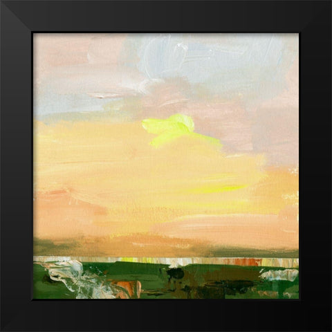 Wetland Sunrise II Black Modern Wood Framed Art Print by Wang, Melissa