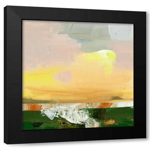 Wetland Sunrise III Black Modern Wood Framed Art Print with Double Matting by Wang, Melissa