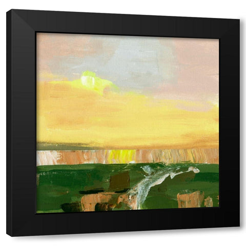 Wetland Sunrise IV Black Modern Wood Framed Art Print with Double Matting by Wang, Melissa