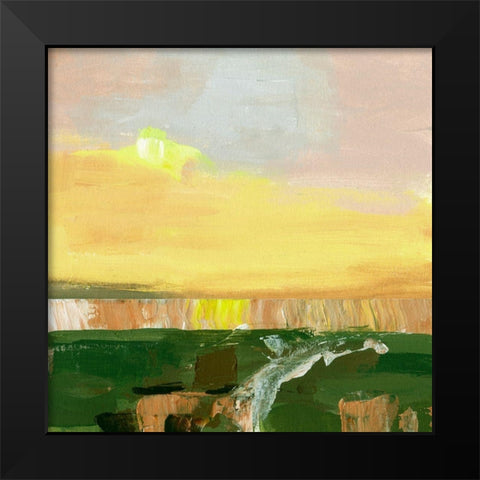 Wetland Sunrise IV Black Modern Wood Framed Art Print by Wang, Melissa