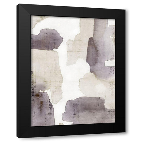Tessera Wash II Black Modern Wood Framed Art Print by Warren, Annie