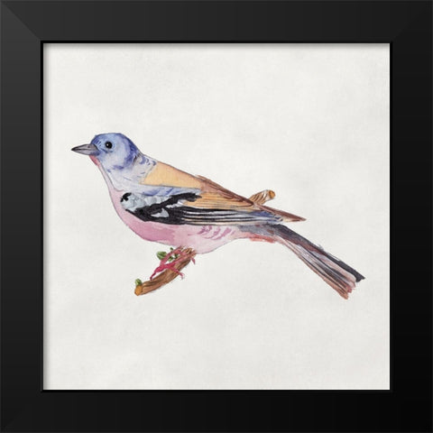 Bird Sketch II Black Modern Wood Framed Art Print by Wang, Melissa