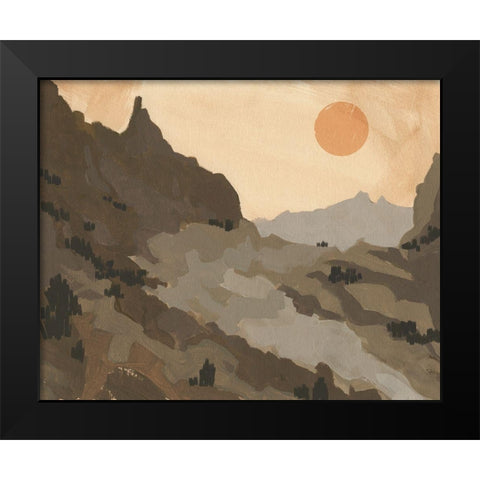 Thunder Rock I Black Modern Wood Framed Art Print by Green, Jacob