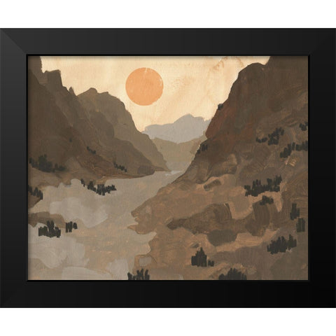 Thunder Rock II Black Modern Wood Framed Art Print by Green, Jacob