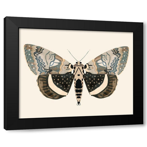 Neutral Moth I Black Modern Wood Framed Art Print by Barnes, Victoria