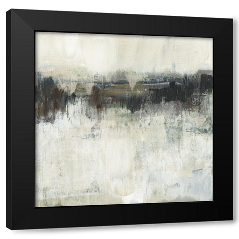 Neutral Horizon Line I Black Modern Wood Framed Art Print with Double Matting by Goldberger, Jennifer