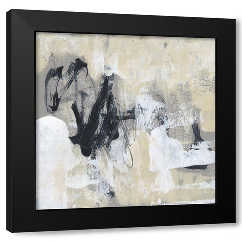 Neutral Exercise I Black Modern Wood Framed Art Print with Double Matting by Goldberger, Jennifer