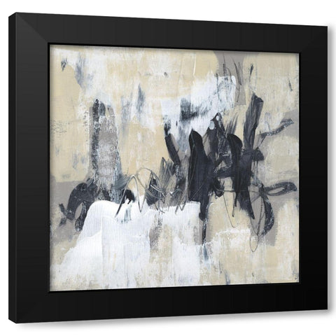 Neutral Exercise II Black Modern Wood Framed Art Print with Double Matting by Goldberger, Jennifer