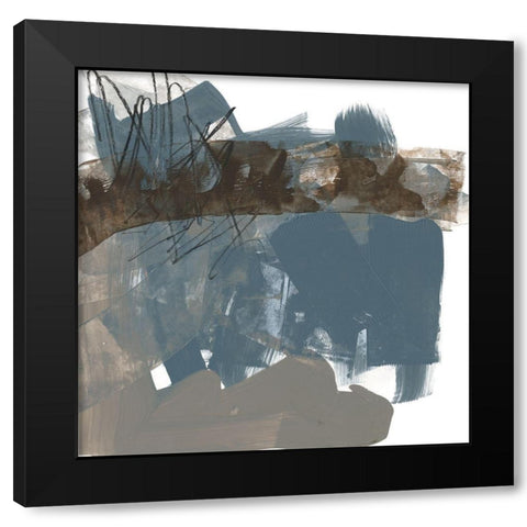 Neutral Arc II Black Modern Wood Framed Art Print with Double Matting by Goldberger, Jennifer