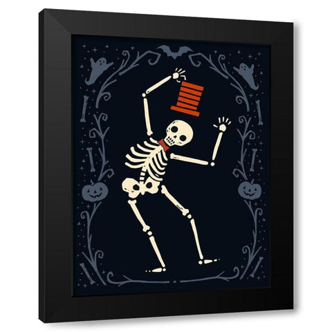 Skeleton Crew I Black Modern Wood Framed Art Print with Double Matting by Barnes, Victoria