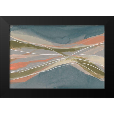 Pastel Undulation I Black Modern Wood Framed Art Print by Goldberger, Jennifer