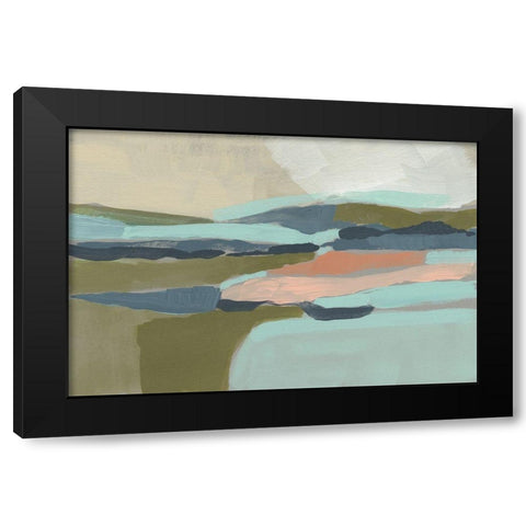 Pastel Plane I Black Modern Wood Framed Art Print with Double Matting by Goldberger, Jennifer