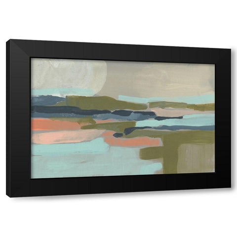 Pastel Plane II Black Modern Wood Framed Art Print with Double Matting by Goldberger, Jennifer