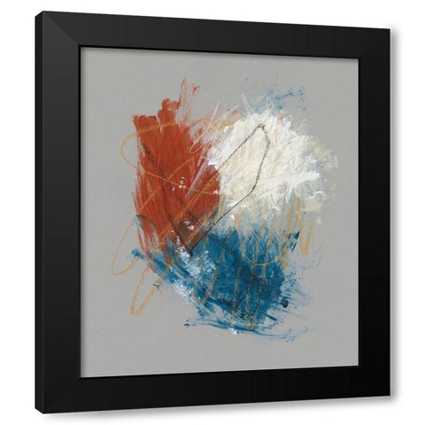 Primary Color Study I Black Modern Wood Framed Art Print by Stramel, Renee W.