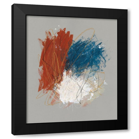 Primary Color Study II Black Modern Wood Framed Art Print by Stramel, Renee W.