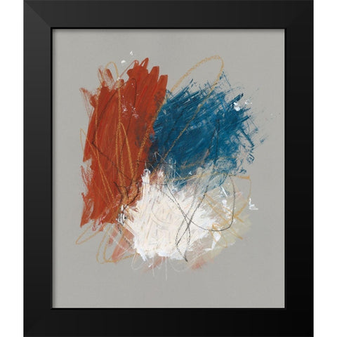 Primary Color Study II Black Modern Wood Framed Art Print by Stramel, Renee W.