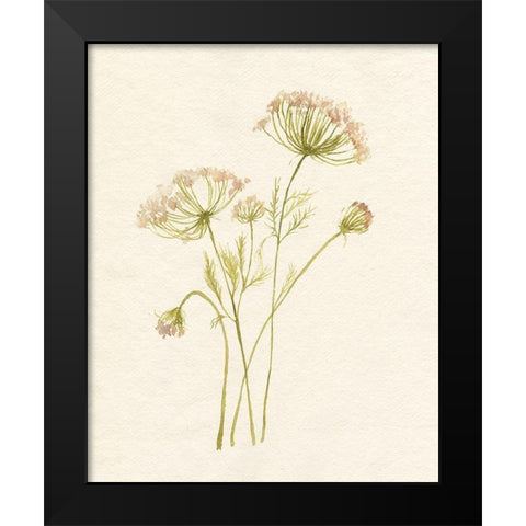 Blush Lace I Black Modern Wood Framed Art Print by Goldberger, Jennifer