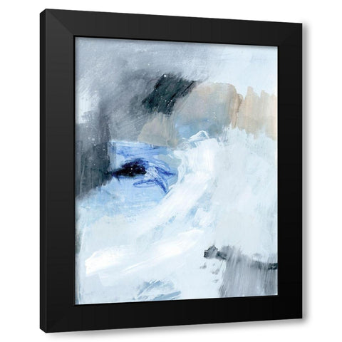 Welle I Black Modern Wood Framed Art Print with Double Matting by Barnes, Victoria