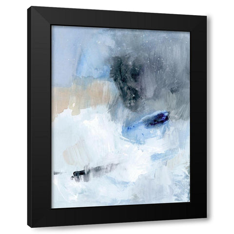 Welle II Black Modern Wood Framed Art Print with Double Matting by Barnes, Victoria