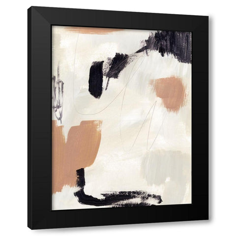 Dialogue II Black Modern Wood Framed Art Print with Double Matting by Barnes, Victoria