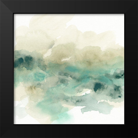 Mountain Haze I Black Modern Wood Framed Art Print by Vess, June Erica