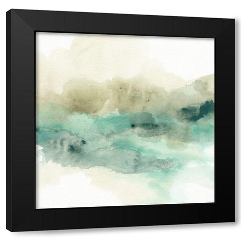 Mountain Haze II Black Modern Wood Framed Art Print with Double Matting by Vess, June Erica