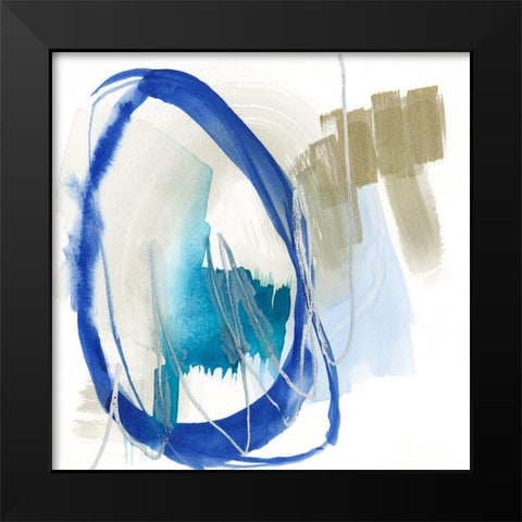 Cobalt Surround I Black Modern Wood Framed Art Print by Goldberger, Jennifer