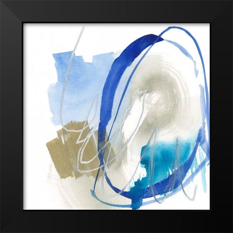 Cobalt Surround II Black Modern Wood Framed Art Print by Goldberger, Jennifer