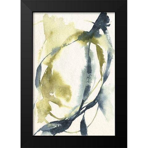 Unwinding I Black Modern Wood Framed Art Print by Goldberger, Jennifer