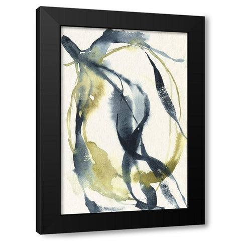 Unwinding II Black Modern Wood Framed Art Print with Double Matting by Goldberger, Jennifer