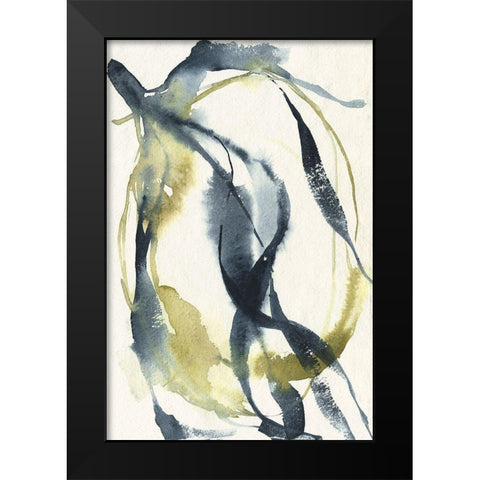 Unwinding II Black Modern Wood Framed Art Print by Goldberger, Jennifer