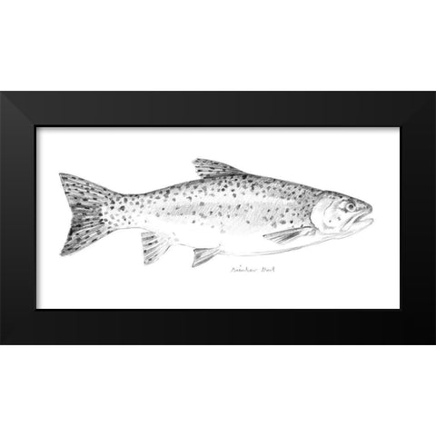 Sketch of the Day I Black Modern Wood Framed Art Print by Caroline, Emma