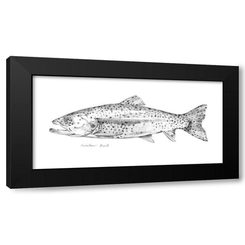 Sketch of the Day II Black Modern Wood Framed Art Print with Double Matting by Caroline, Emma