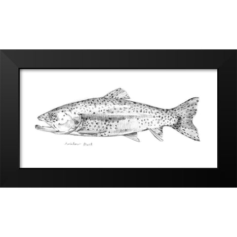 Sketch of the Day II Black Modern Wood Framed Art Print by Caroline, Emma
