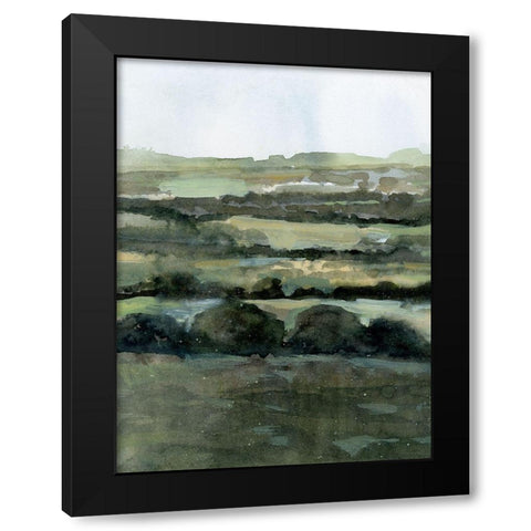 Distant Ribbons I Black Modern Wood Framed Art Print with Double Matting by Barnes, Victoria