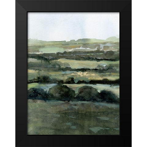 Distant Ribbons I Black Modern Wood Framed Art Print by Barnes, Victoria