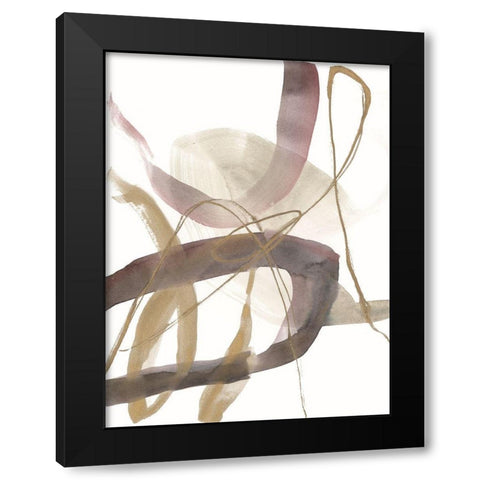 A Hint of Plum I Black Modern Wood Framed Art Print with Double Matting by Goldberger, Jennifer