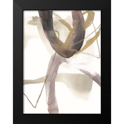 A Hint of Plum II Black Modern Wood Framed Art Print by Goldberger, Jennifer