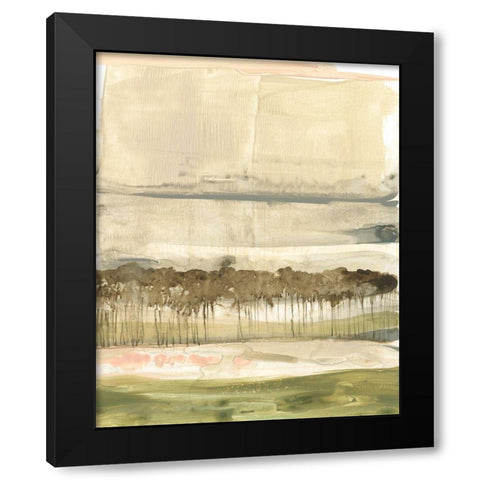 Umber Canopy II Black Modern Wood Framed Art Print with Double Matting by Goldberger, Jennifer